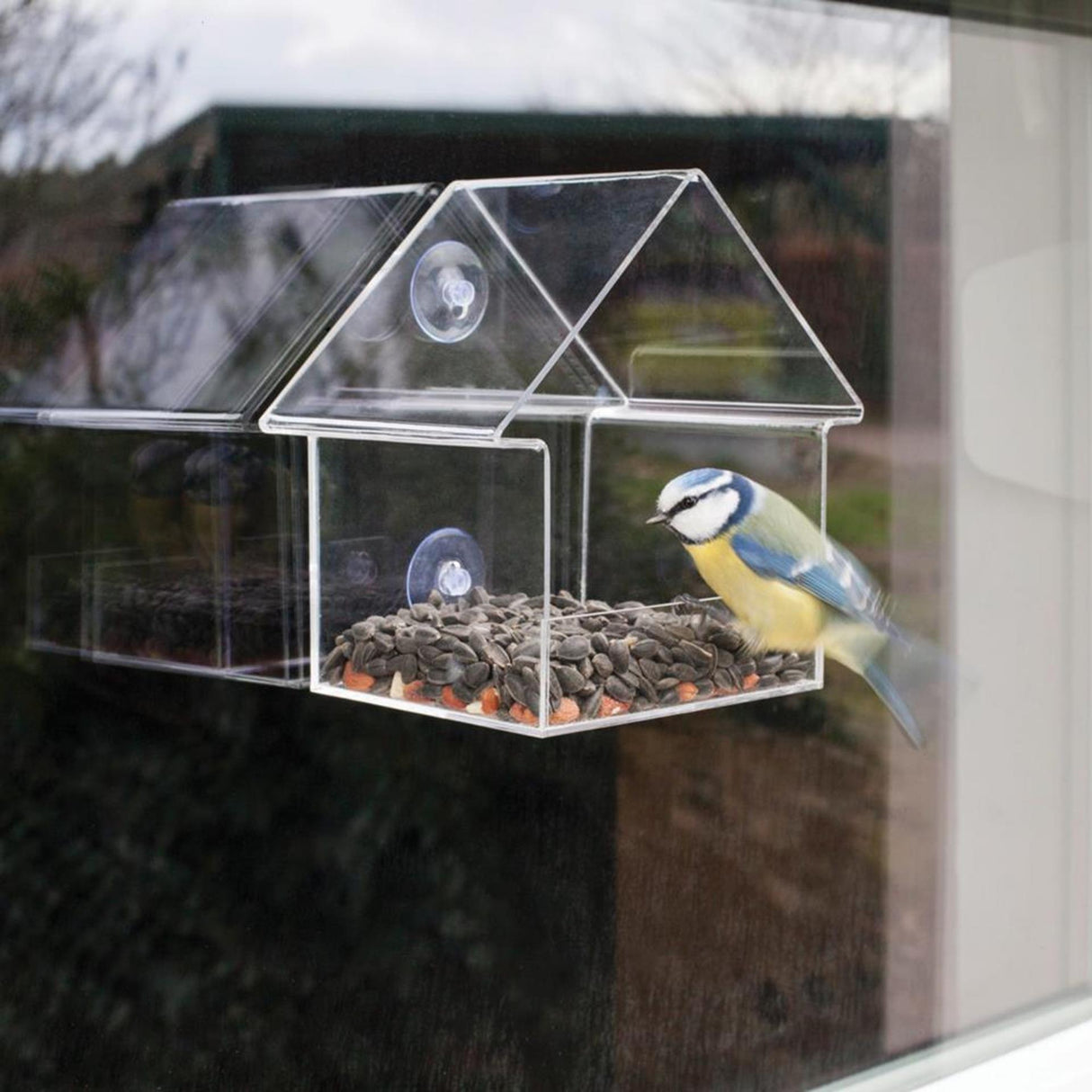 Esschert Design Feeding House für das Acrylfenster 15x10x15.3 cm FB370