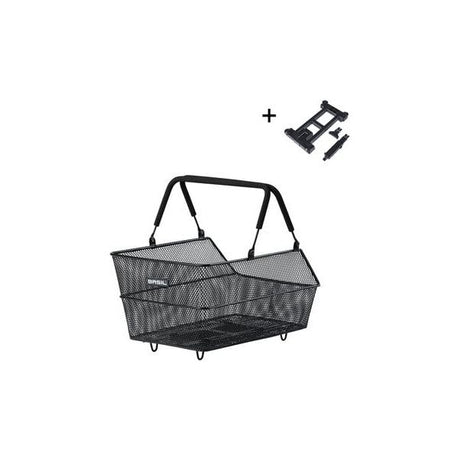 Basil Fahrradkorb Cento S mit Mikrofonaufsatz 7 Liter 31 x 21 x 11 cm – Schwarz