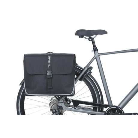 Basil Doppelte Fahrradtasche Forte Mik 35 Liter 15 x 38 x 30 cm – Schwarz