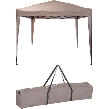 Abi Partyzelt faltbar 300xh250cm taupe