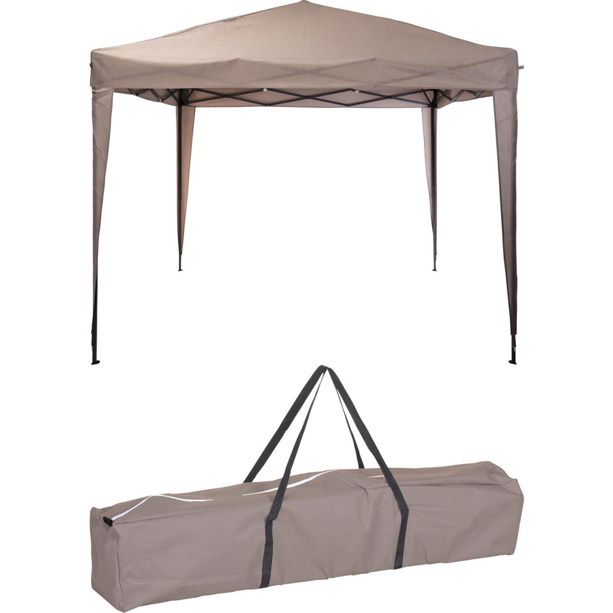 Abi Partyzelt faltbar 300xh250cm taupe