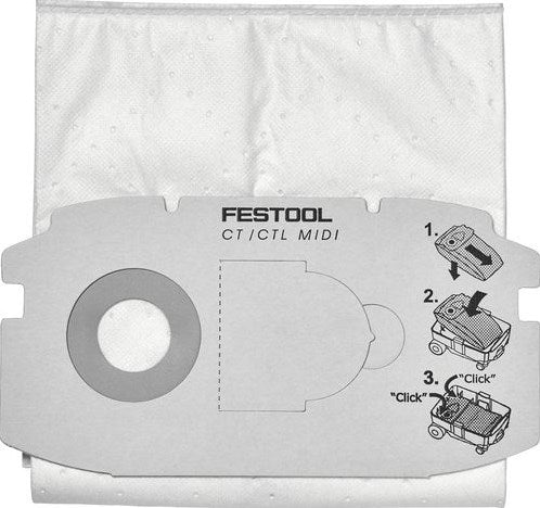 Festool Zubehör selbstreinigende Filtertüte SC FIS-CTL Midi (5x) | 498411