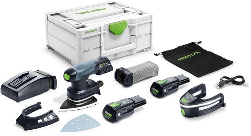 Festool dtsc 400 3.0 i-plus | Akku Deltaschleifer 18V im Systainer (2x 3,0Ah Akku + TCL 6 Schnellladegerät) - 578848