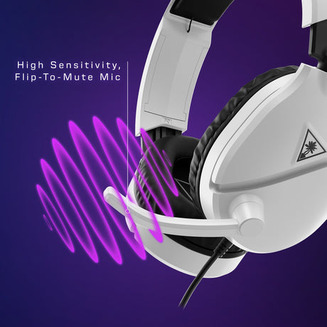 Turtle Beach Ear Force Recon 70x White (2024) Over-Ear-Gaming-Headset (weiß, Xbox Series X|s, Xbox One, PS4, PS5, Switch, PC, Mobil)