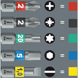 Wera kraftform kompakt stubby 1, 19-teiliges Bit-Set (schwarz grün)