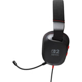 Powera kabelgebundenes Stereo-Headset für Nintendo Switch 2 Over-Ear-Gaming-Headset (schwarz rot, Nintendo Switch 2, Nintendo Switch – OLED-Modell, Nintendo Switch, Nintendo Switch Lite)