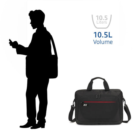 Act Connectivity Suburb Umhängetasche für Laptops bis zu 15,6 Laptoptasche (schwarz)