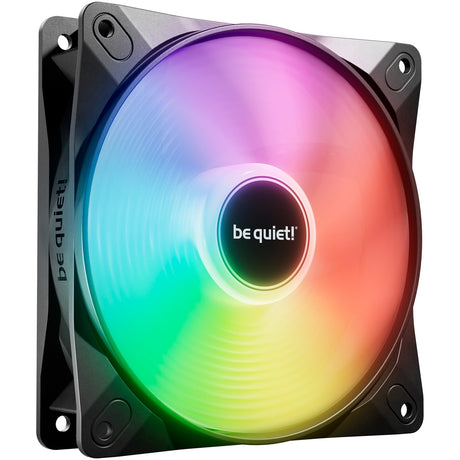 Ruhig sein! Light Wings lx pwm rgb Gehäuselüfter (schwarz, 120 x 120 x 25 mm)