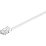 Goobay Netzwerkkabel RJ-45 u UTP mit Cat.5e (weiß, 20 Meter, Flachkabel)