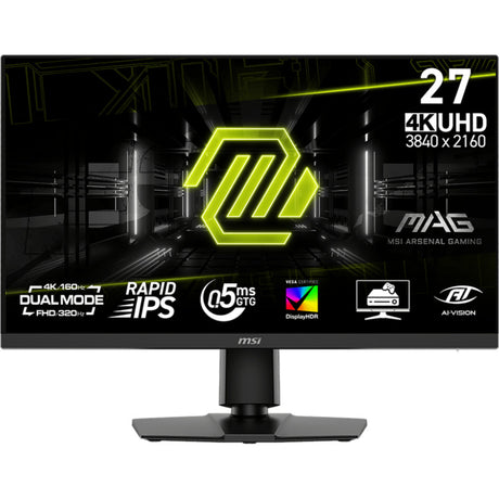 MSI Mag 272urdf E16 27 4K UHD-Gaming-Monitor (schwarz, 2x HDMI, Display-Port, 2x USB-A, USB-B, 160 Hz 320 Hz)