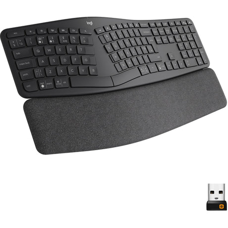 Logitech K860 Ergo-Tastatur (schwarz, 100 %, Bluetooth, US-internationale ISO)