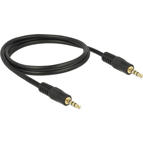 Delock 3,5 mm Stecker > 3,5 mm Stecker Kabel (schwarz, 1 Meter)