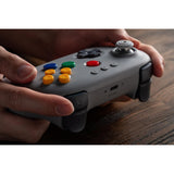 8bitdo 64 Bluetooth-Controller (grau, Bluetooth 5.0 USB, Switch, Switch 2, PC, Android)