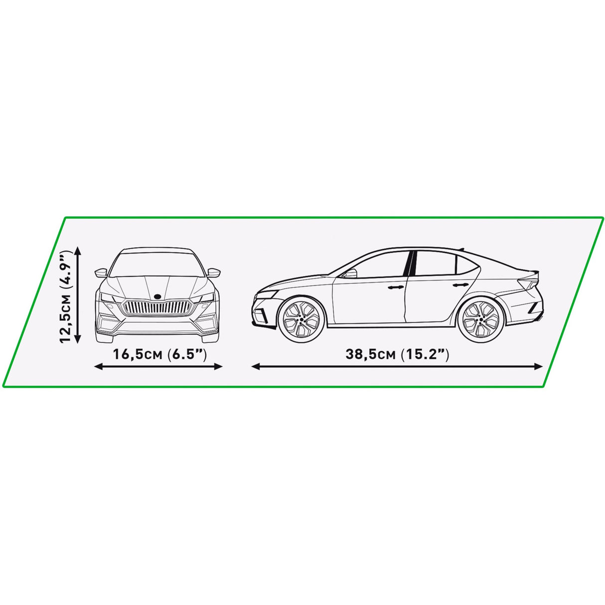 Cobi škoda octavia rs constructiespeelgoed (schaal 1:12)