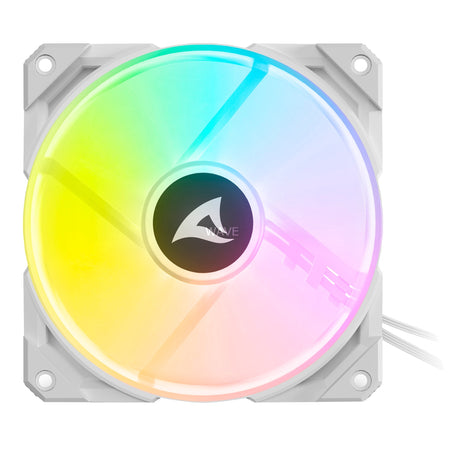 Sharkoon Rebel F50 pwm RGB Gehäuselüfter (weiß, 120 x 120 x 25 mm)