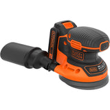 Black+decker bdcros18 18V Akku-Exzenterschleifer (schwarzorange, Aufbewahrungstasche, Ladegerät und Akku im Lieferumfang enthalten)