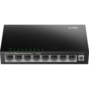 Cudy 8-Port 10 100 Mbit/s Desktop-Switch (schwarz)