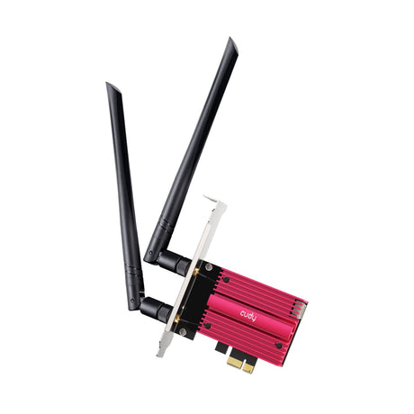 Cudy AX5400 Wi-Fi 6e Bluetooth 5.3 PCI-E WLAN-Adapter (Rot)