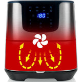 Prinzessin 182060 Digital Aerofryer Deluxe XXL