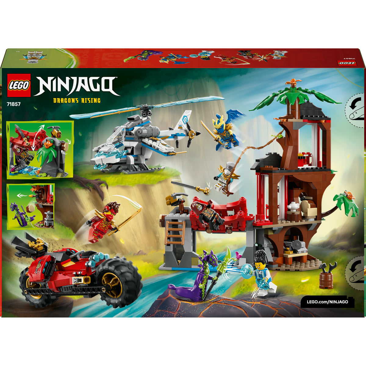 Lego Ninjago 71857 Ninja-Fahrzeuge am Baumhaus