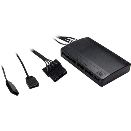 Inter-Tech Argus RS-07 RGB Set120x120x25 Gehäuselüfter (schwarz, 3 Stück, 120 x 120 x 25 mm, PWM)