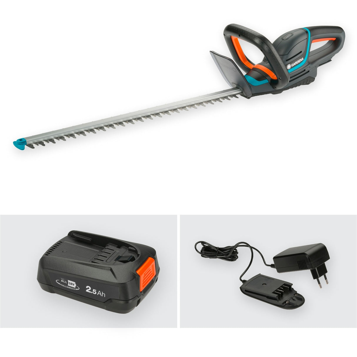 Gardena Battery Hedge Trimmer Comfortcut 60 18V P4A Set