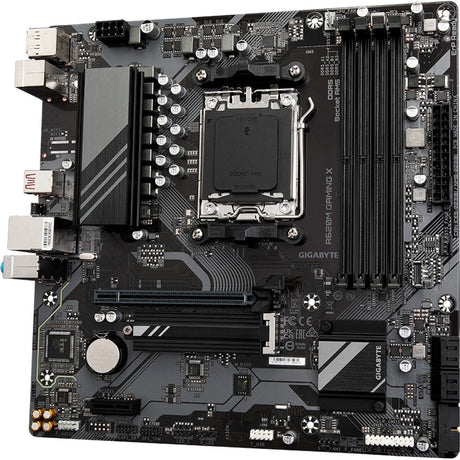 Gigabyte A620M Gaming X (Rev. 1.0) Sockel AM5 Motherboard (Schwarzgrau, Raid, GB-LAN, Sound, µatx)