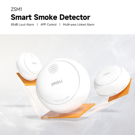 Imou intelligenter Rauchmelder – ZSM1-Bundle (weiß, 3 Stück + ZG2S Smart Gateway, ZigBee)