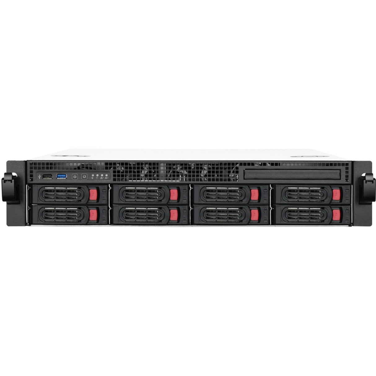 Silverstone RM21-308 Rackgehäuse (schwarz | 1x USB-A 2.0 | 1x USB-A 3.2 (5 Gbit s))