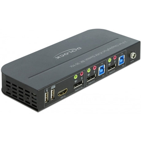 Delock Displayport 1.4 KVM-Switch 8k 30Hz mit USB 3.0 und Audio-KVM-Switch