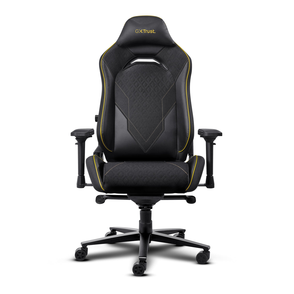 Trust gxt 721 ruya pro premium comfortabele gaming stoel (zwart geel)
