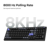 Keychron q5 he 8k magnetic switch keyboard (wit, us lay-out (qwerty), ultra-fast lime, 96%, rgb leds, osa double-shot pbt, hot swap, knob)