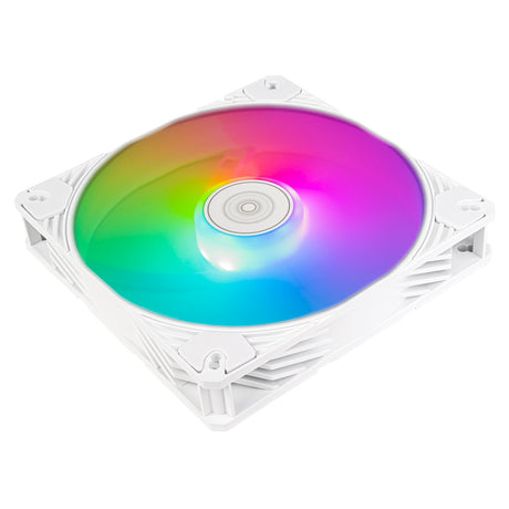 Silverstone Shark Force 140 ArGB Gehäuselüfter (weiß, 140 x 140 x 25 mm, PWM, 4-1 Pin ArGB (5 V LED))