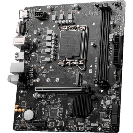 MSI Pro H610M-E DDR4 Sockel 1700 Mainboard (schwarz, GB-LAN, Sound, µATX)