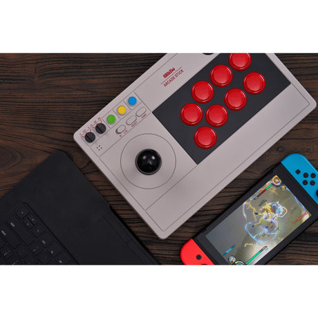 8bitdo Arcade-Stick-Gamepad (grau)