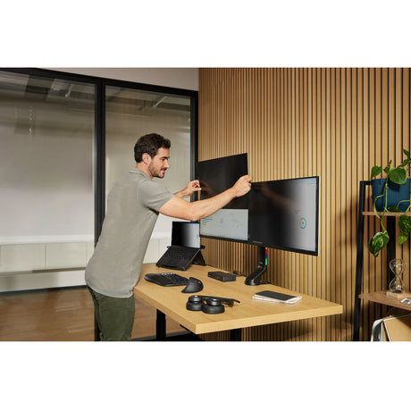 Kensington Pro Fit Ergo My630 EQ wiederaufladbare Maus (schwarz, 1000–2400 dpi, Bluetooth, 2,4 GHz)