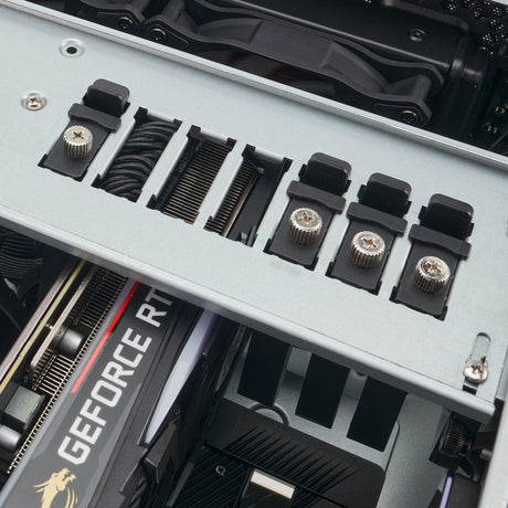 Silverstone RM44 Rackgehäuse (schwarz | 4U | USB Typ-C | 2x 80mm Gehäuselüfter im Lieferumfang enthalten)