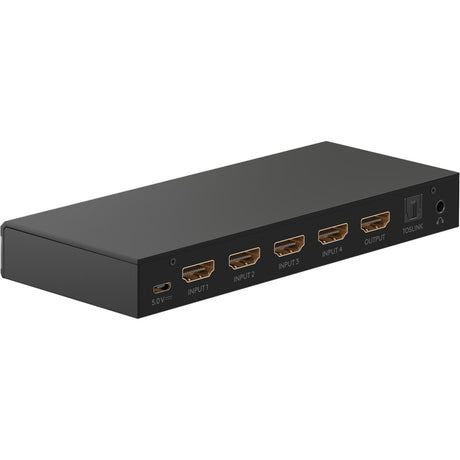 Goobay HDMI-Switch 4-1 Audioausgang 4K KVM-Switch (schwarz)