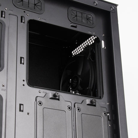 Silverstone Seta Q1 Midi-Tower-Gehäuse (schwarz | 2x USB-A | 1x USB-C)