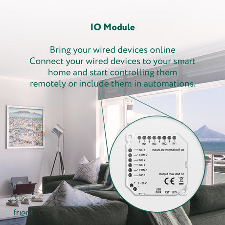 Frient io Modulschalter (weiß, Zigbee 3.0)