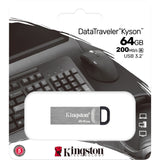 Kingston Data Traveler Kyson 64 GB USB-Stick (Silber, Dtkn 64 GB)