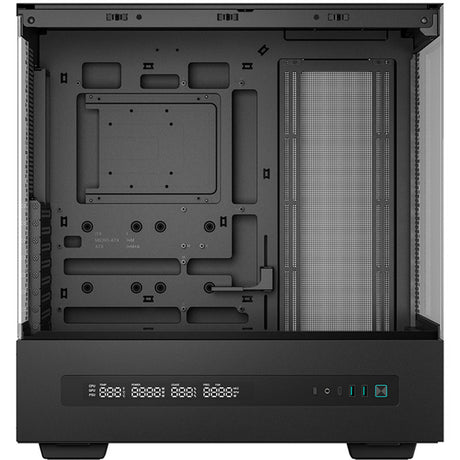 Deepcool ch690 digitales Midi-Tower-Gehäuse (schwarz | 2x USB-A | 1x USB-C | gehärtetes Glas)
