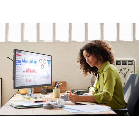 Philips 27b2g5601 27 monitor (zilver zwart, hdmi, displayport, usb, lan, audio)