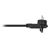 Brennerstuhl Comfort-Line Plus Steckdose mit Flachstecker 4x schwarz 2m h05vv-f 3g1,5 - 1153100100