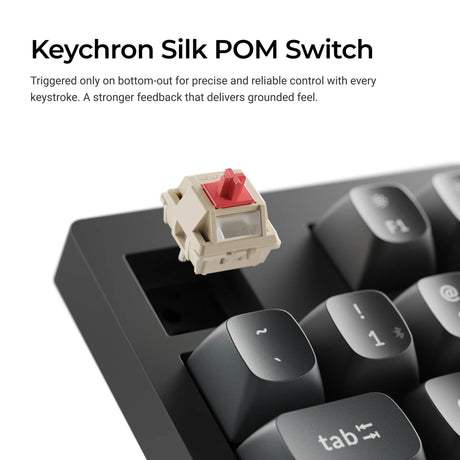 Keychron V5 Ultra 8K kabellose, benutzerdefinierte mechanische Tastatur (schwarz, US-Layout (QWERTY), Seidenpom-Banane, 96 %, RGB, Hot-Swap, 2,4 GHz | Bluetooth 5.3 | USB-C)