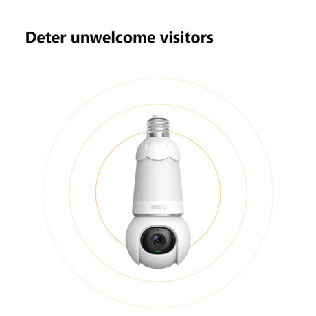 Imou Bulb Cam 2K Überwachungskamera (weiß, E26 E27 Universal-Schraubfassung)