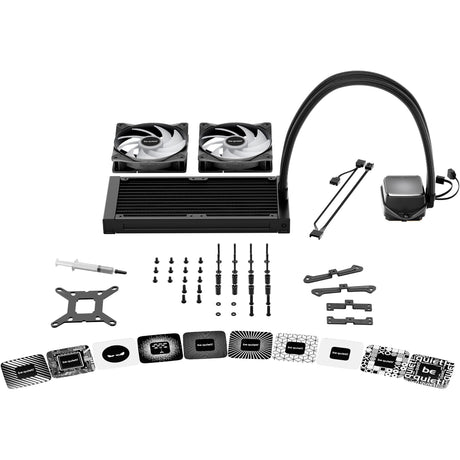 Ruhig sein! Pure Loop 3 lx 240 Wasserkühlung (schwarz, pwm)