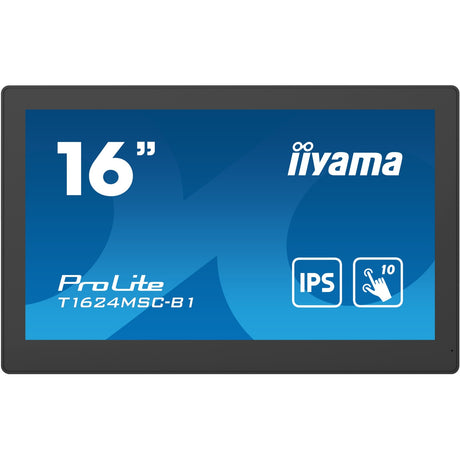 Iiyama Prolite T1624MSC-B1 15,6 Zoll Touchscreen-Monitor (schwarz, HDMI, 2x USB-A)