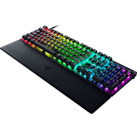 Mechanische Gaming-Tastatur Razer Huntsman V3 Pro RGB (Schwarz, US-Layout (QWERTY), analog optisch Gen 2, 100 %, Double-Shot PBT)