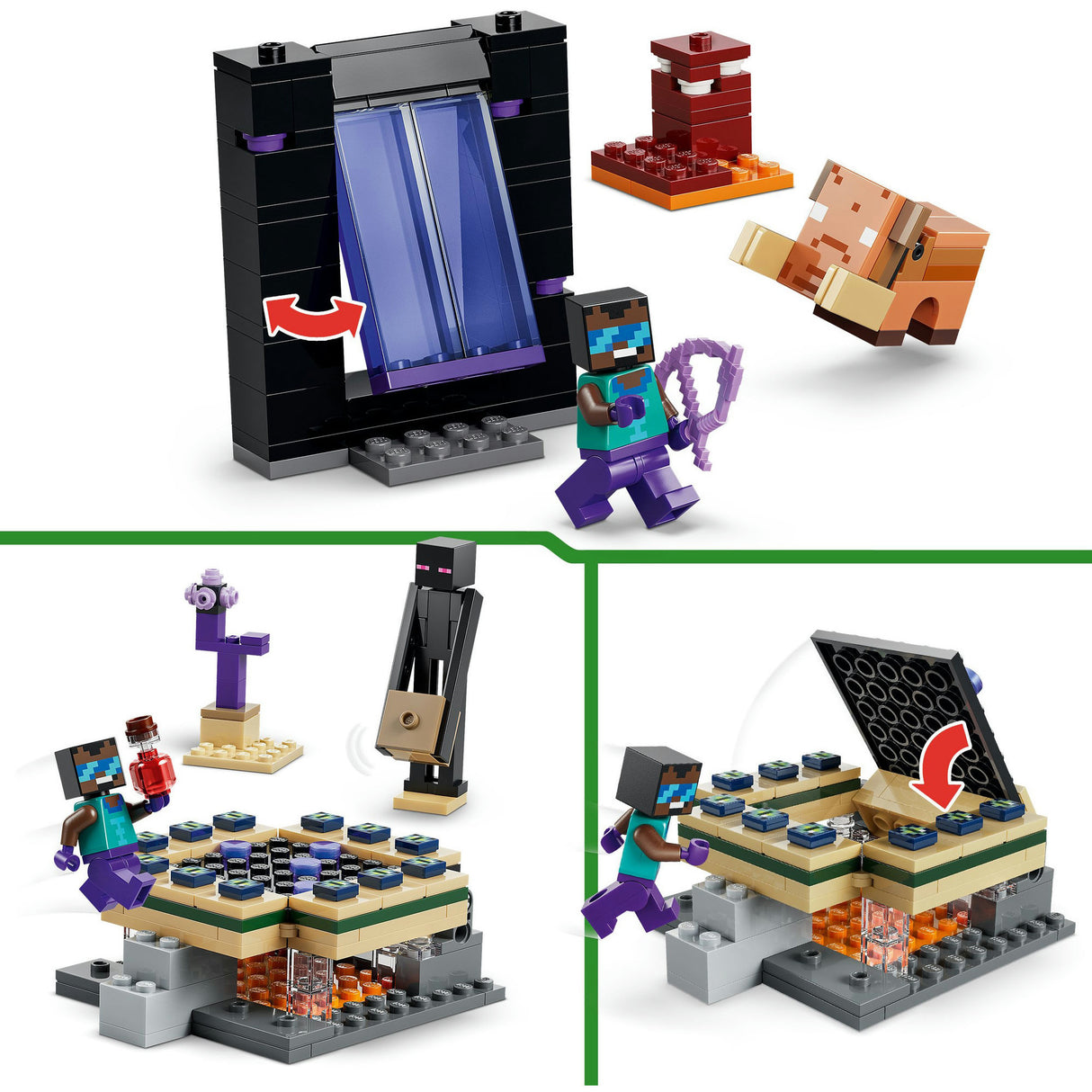 Lego Minecraft 21584 Reise in den Nether und das Endportal